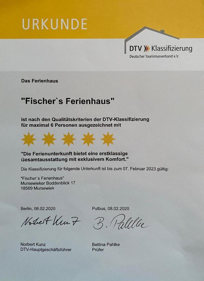 Fischer'S Ferienhaus Ruegen Mit Sauna Und Kamin Ummanz Esterno foto